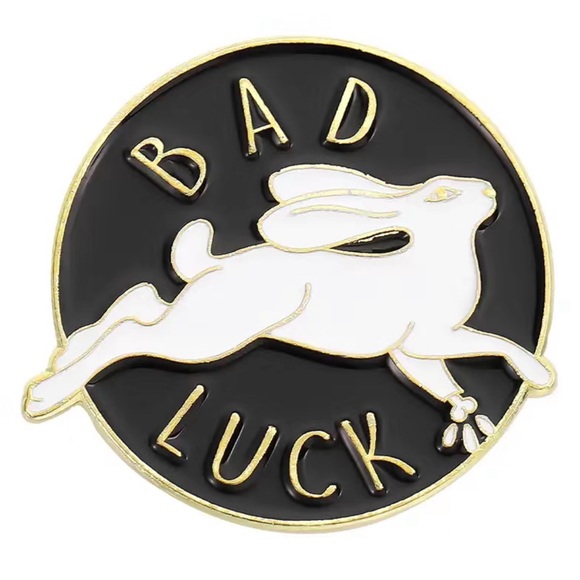 Bad Luck Enamel Pin - Picture 2 of 2
